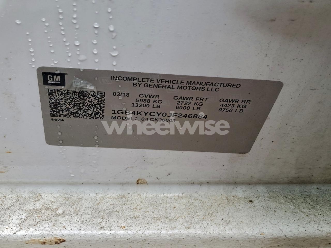 Photo 12 of 2018 CHEV SILVERADO 3500 HD WO (VIN 1GB4KYCY0JF246884)