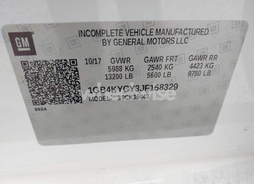 Photo 8 of 2018 Chevrolet Silverado 3500HD CHASSIS WT (VIN 1GB4KYCY3JF158329)