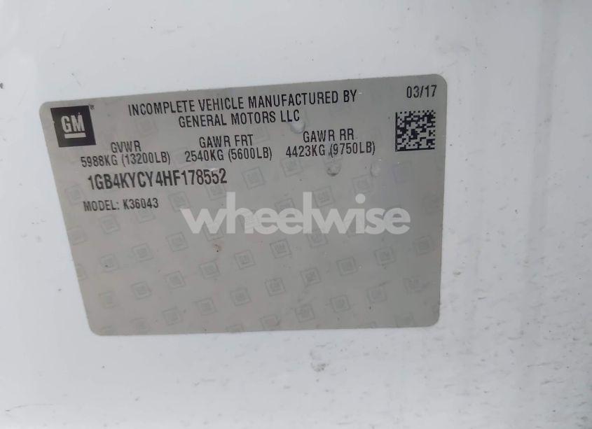 Photo 8 of 2017 Chevrolet Silverado 3500HD CHASSIS WT (VIN 1GB4KYCY4HF178552)