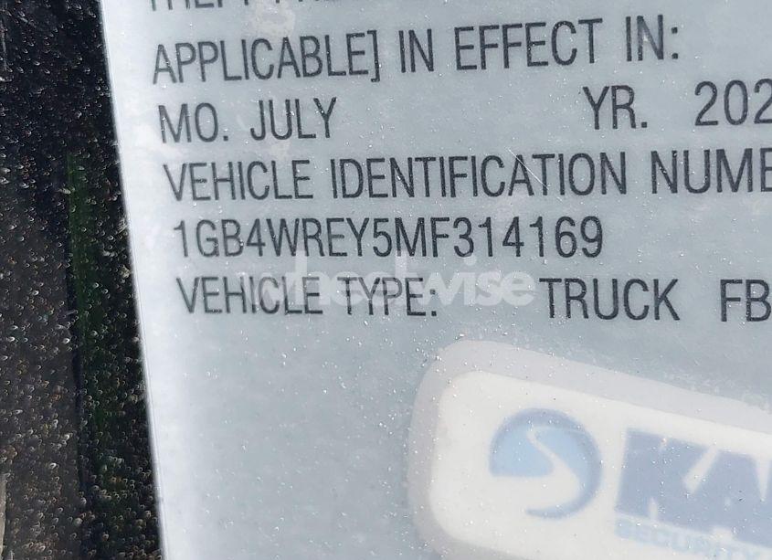 Photo 8 of 2021 Chevrolet Silverado 3500HD CHASSIS WORK TRUCK (VIN 1GB4WREY5MF314169)