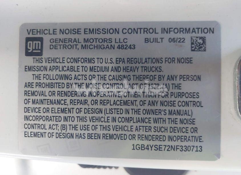 Photo 8 of 2022 Chevrolet Silverado 3500HD CHASSIS WORK TRUCK (VIN 1GB4YSE72NF330713)