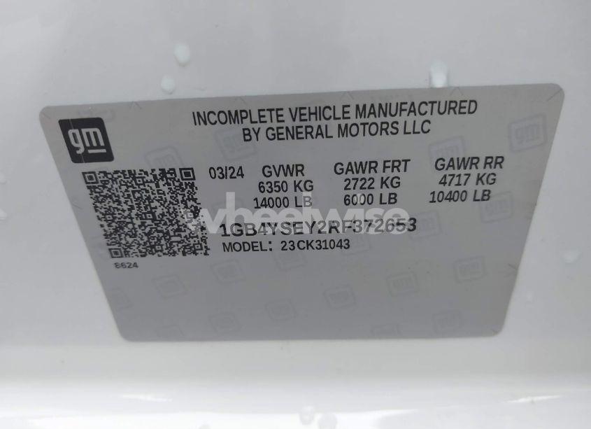 Photo 8 of 2024 Chevrolet Silverado 3500HD CHASSIS WORK TRUCK (VIN 1GB4YSEY2RF372653)