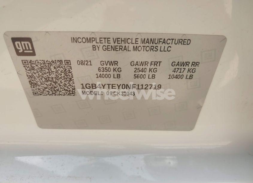 Photo 8 of 2022 Chevrolet Silverado 3500HD CHASSIS LT (VIN 1GB4YTEY0NF112719)