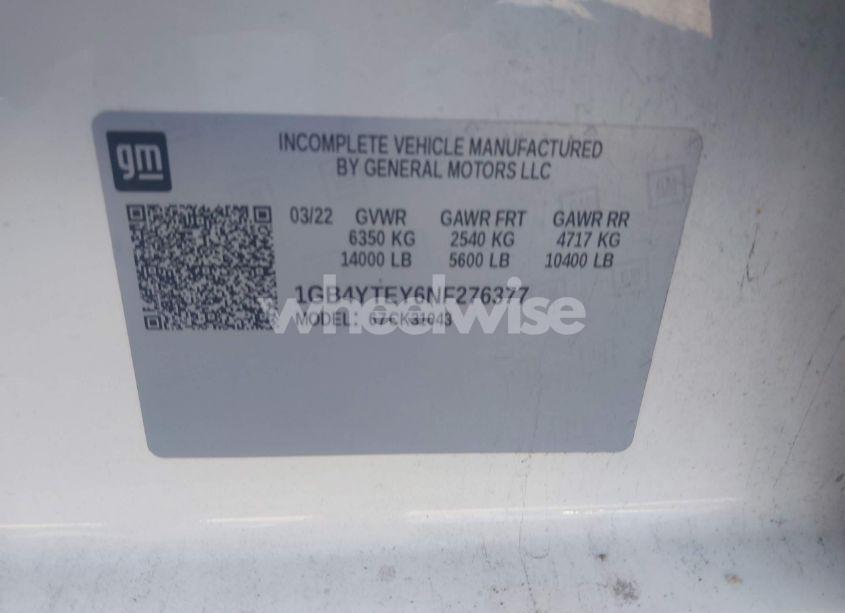 Photo 8 of 2022 Chevrolet Silverado 3500HD CHASSIS LT (VIN 1GB4YTEY6NF276377)