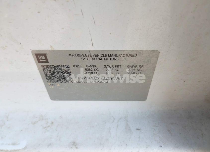 Photo 8 of 2018 Chevrolet Silverado 3500HD WT (VIN 1GB5KYCY7JZ295387)