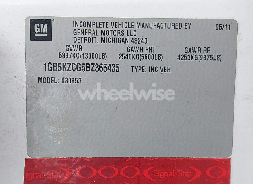 Photo 8 of 2011 Chevrolet Silverado 3500HD WORK TRUCK (VIN 1GB5KZCG5BZ365435)