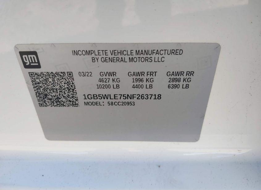 Photo 8 of 2022 Chevrolet Silverado 2500HD 2WD LONG BED WT (VIN 1GB5WLE75NF263718)