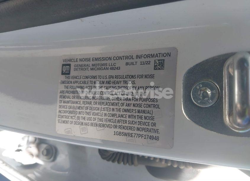 Photo 8 of 2023 Chevrolet Silverado 3500HD 2WD DOUBLE CAB LONG BED WT (VIN 1GB5WRE77PF174948)