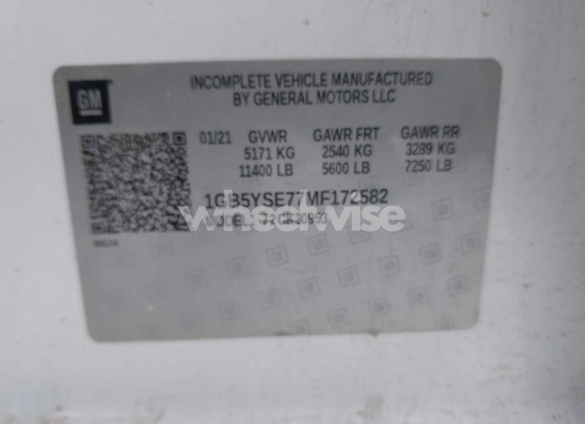 Photo 9 of 2021 Chevrolet Silverado 3500HD 4WD DOUBLE CAB LONG BED WT (VIN 1GB5YSE77MF172582)