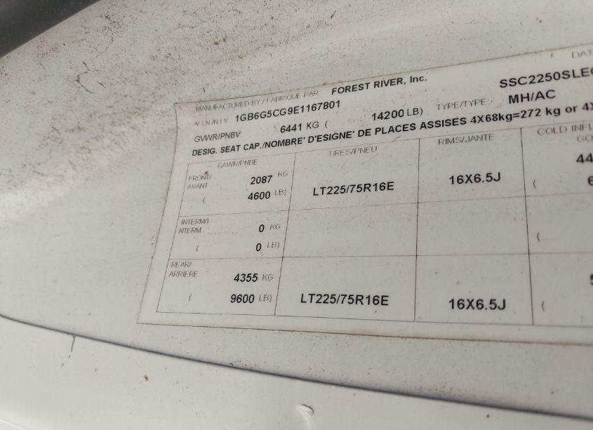 Photo 9 of 2014 Chevrolet Express CUTAWAY 4500 (VIN 1GB6G5CG9E1167801)