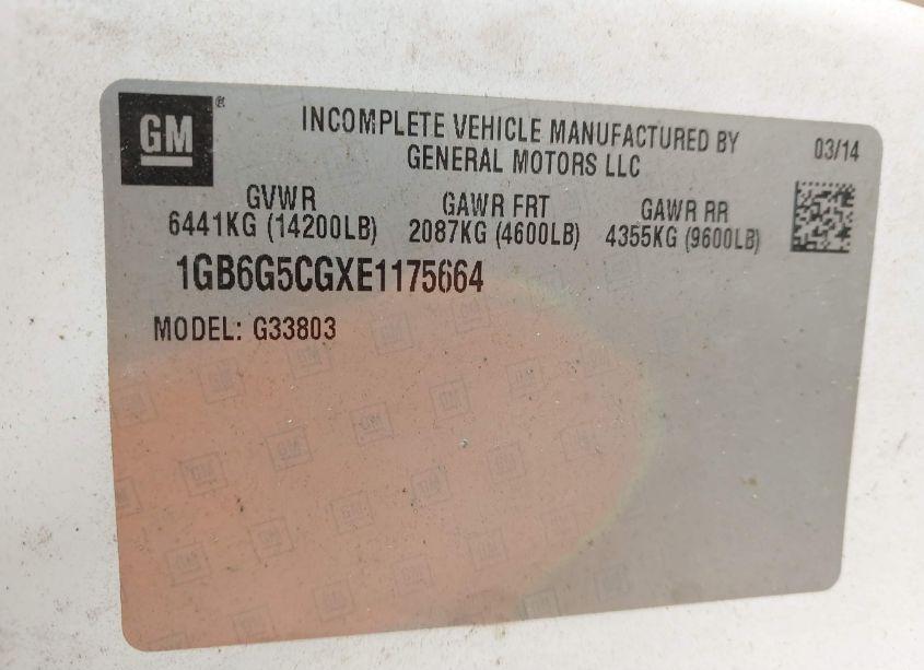 Photo 9 of 2014 Chevrolet Express SUNSEEKER MOTOR HOME (VIN 1GB6G5CGXE1175664)