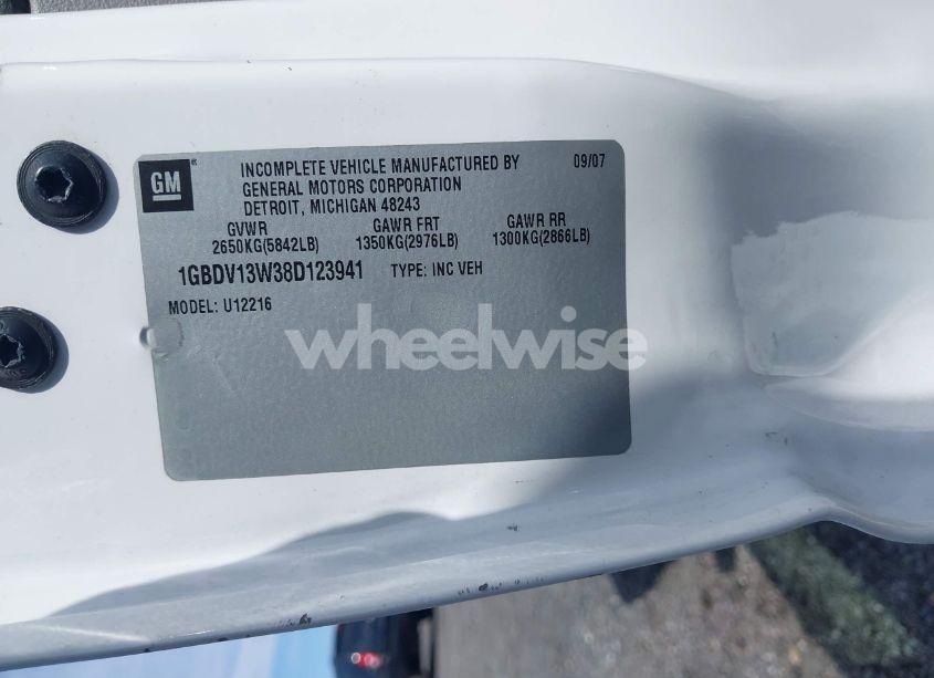 Photo 9 of 2008 Chevrolet Uplander CARGO (VIN 1GBDV13W38D123941)