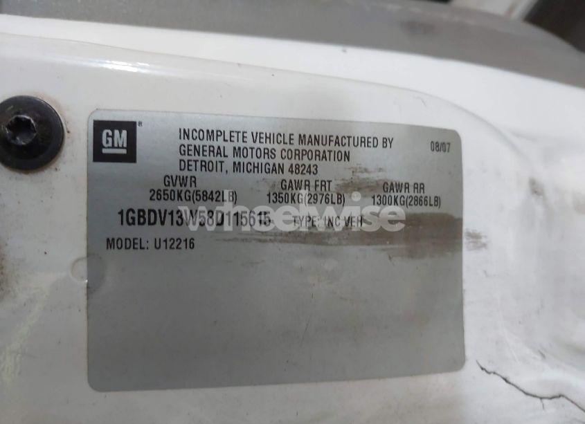 Photo 9 of 2008 Chevrolet Uplander CARGO (VIN 1GBDV13W58D115615)