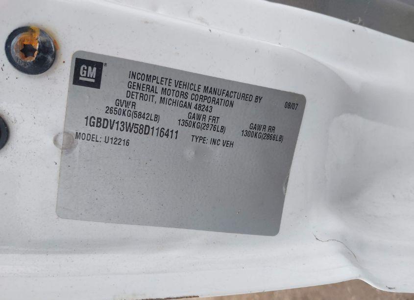 Photo 9 of 2008 Chevrolet Uplander CARGO (VIN 1GBDV13W58D116814)