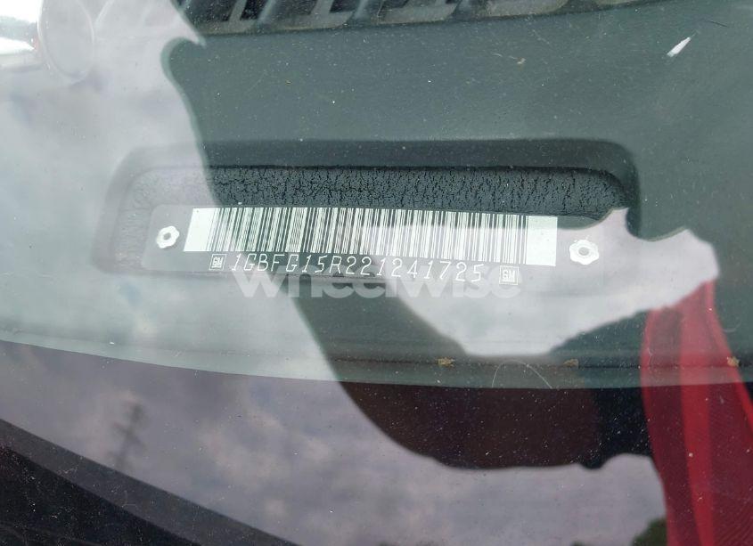 Photo 9 of 2002 Chevrolet Express (VIN 1GBFG15R221241725)