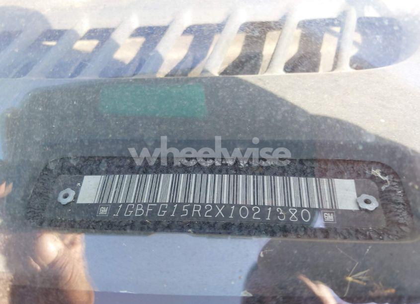 Photo 9 of 1999 Chevrolet Express (VIN 1GBFG15R2X1021380)