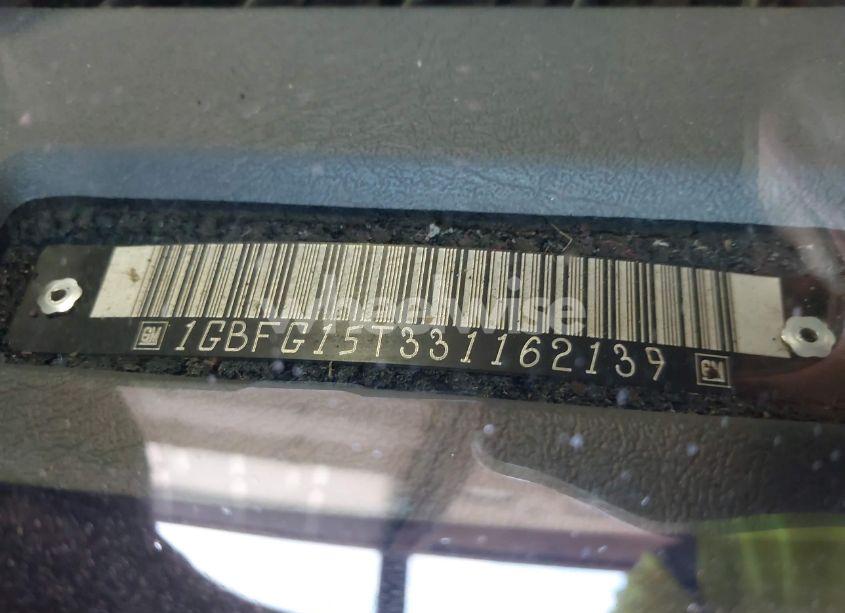 Photo 9 of 2003 Chevrolet Express UPFITTER (VIN 1GBFG15T331162139)