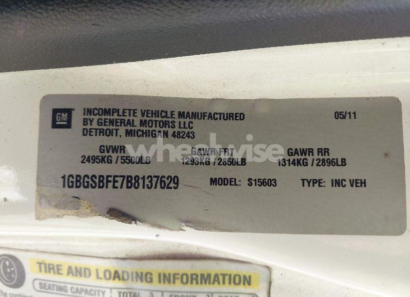 Photo 9 of 2011 Chevrolet Colorado WORK TRUCK (VIN 1GBGSBFE7B8137629)