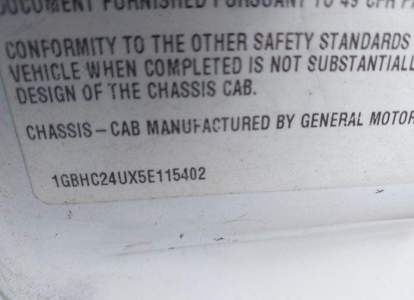 Photo 8 of 2005 Chevrolet Silverado 2500HD (VIN 1GBHC24UX5E115402)
