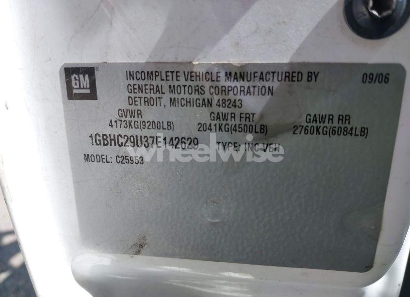 Photo 9 of 2007 Chevrolet Silverado C2500 HEAVY DUTY (VIN 1GBHC29U37E142629)