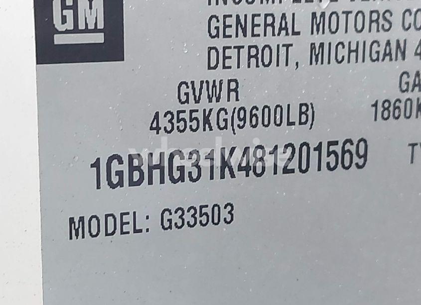 Photo 8 of 2008 Chevrolet Express CUTAWAY WORK VAN (VIN 1GBHG31K481201569)