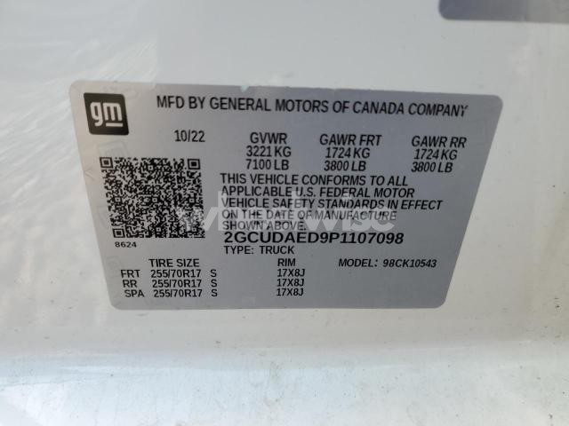 Photo 2 of 2023 CHEVROLET SILVERADO K1500 (VIN 1GBJK79K79E145309)