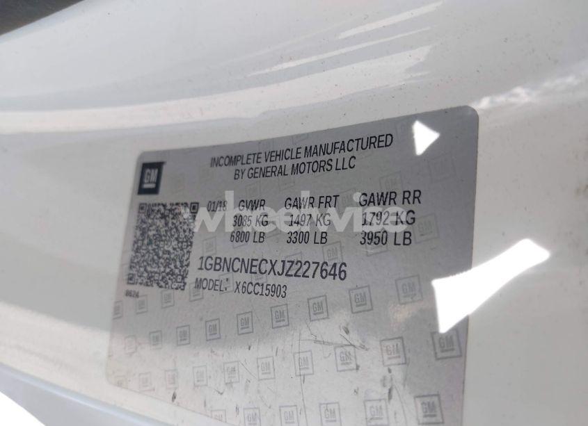 Photo 9 of 2018 Chevrolet Silverado 1500 WT (VIN 1GBNCNECXJZ227646)