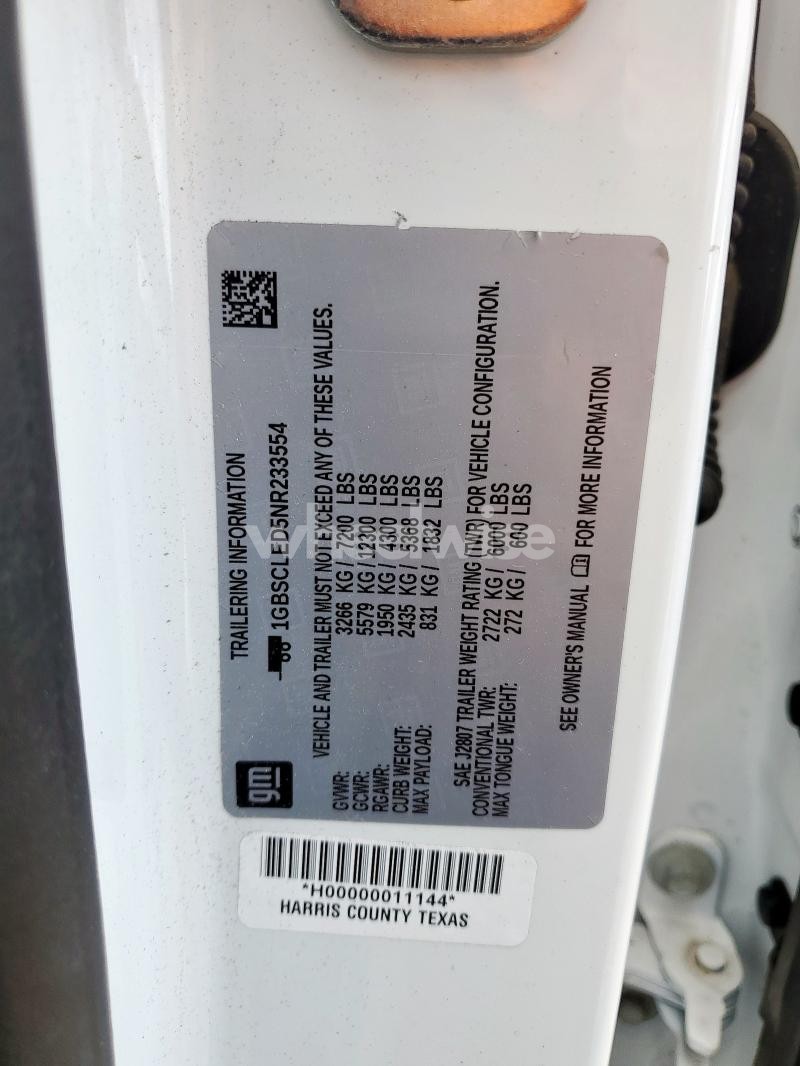 Photo 11 of 2022 CHEVROLET TAHOE C1500 (VIN 1GBSCLED5NR233554)