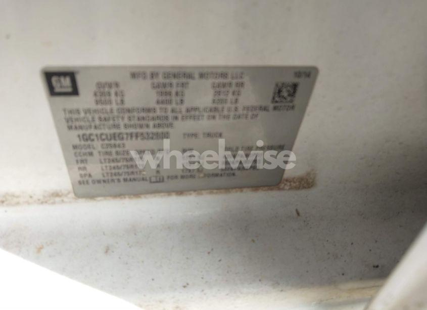 Photo 9 of 2015 Chevrolet Silverado 2500HD WT (VIN 1GC1CUEG7FF532800)