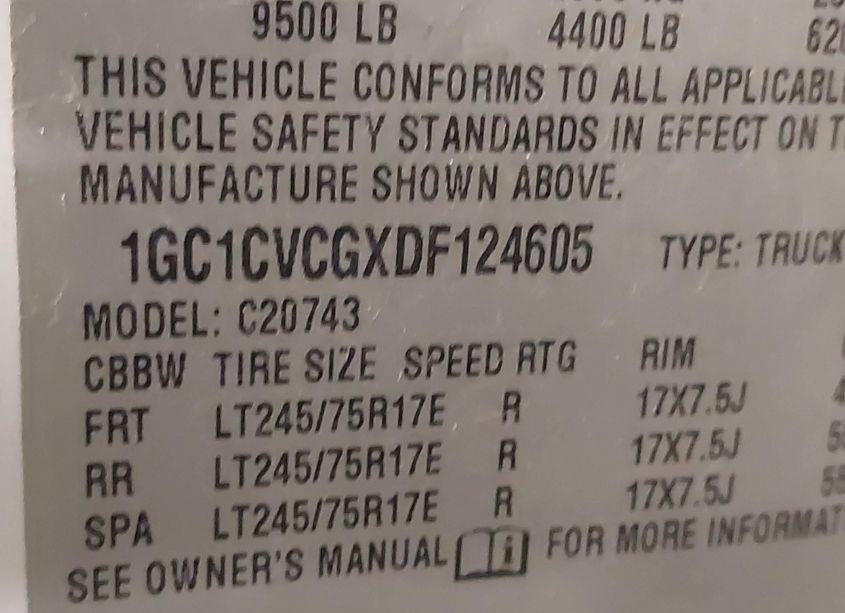 Photo 9 of 2013 Chevrolet Silverado 2500HD WORK TRUCK (VIN 1GC1CVCGXDF124605)