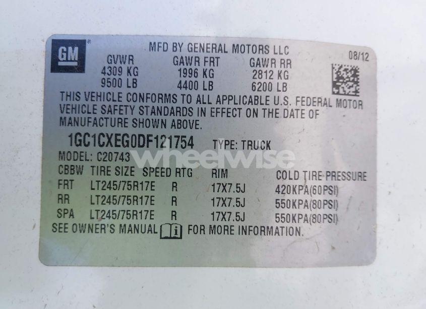 Photo 9 of 2013 Chevrolet Silverado 2500HD LT (VIN 1GC1CXEG0DF121754)