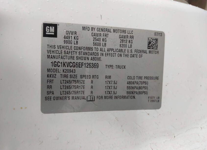 Photo 9 of 2014 Chevrolet Silverado 2500HD WORK TRUCK (VIN 1GC1KVCG6EF126369)