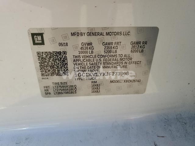 Photo 9 of 2018 CHEVROLET SILVERADO K2500 HEAVY DUTY LT (VIN 1GC1KVEYXJF273908)