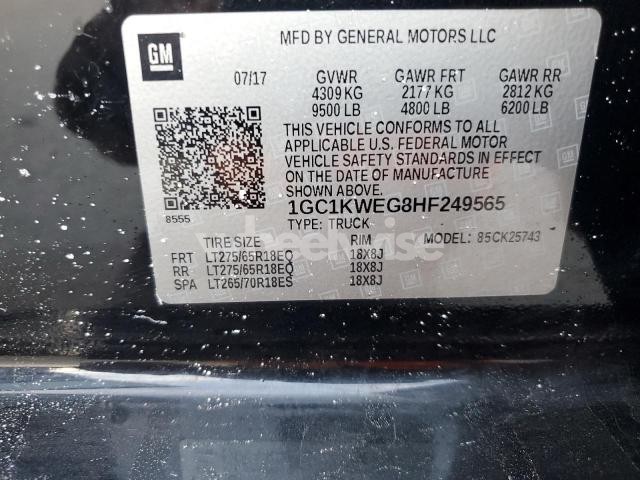 Photo 4 of 2017 CHEVROLET SILVERADO K2500 HEAVY DUTY LTZ (VIN 1GC1KWEG8HF249565)