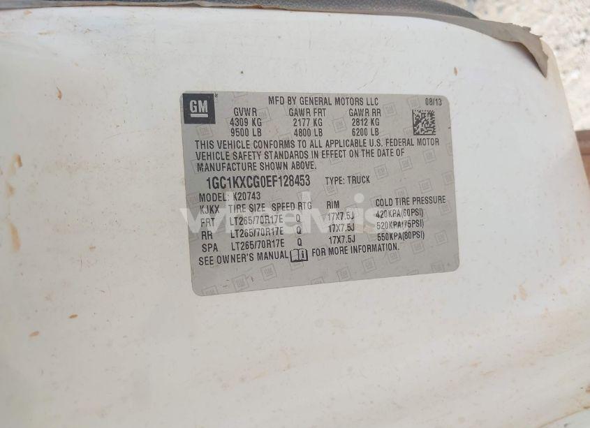 Photo 9 of 2014 Chevrolet Silverado 2500HD LT (VIN 1GC1KXCG0EF128453)