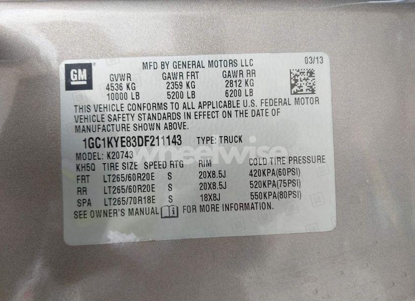 Photo 9 of 2013 Chevrolet Silverado 2500HD LTZ (VIN 1GC1KYE83DF211143)