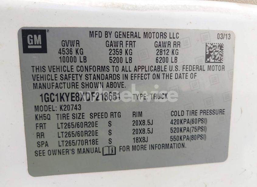 Photo 9 of 2013 Chevrolet Silverado 2500HD LTZ (VIN 1GC1KYE8XDF213651)