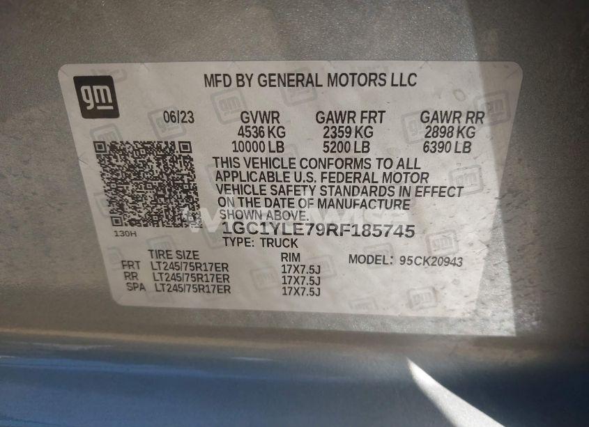 Photo 9 of 2024 Chevrolet Silverado 2500HD 4WD LONG BED WORK TRUCK (VIN 1GC1YLE79RF185745)