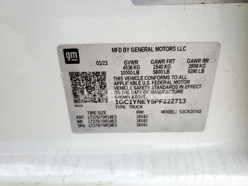 Photo 13 of 2023 CHEVROLET SILVERADO K2500 HEAVY DUTY LT (VIN 1GC1YNEY5PF222713)