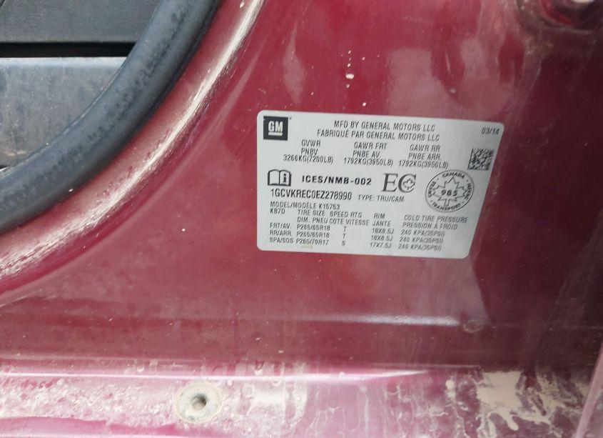 Photo 9 of 2015 Chevrolet Silverado 2500HD LT (VIN 1GC2KVE83FZ123892)