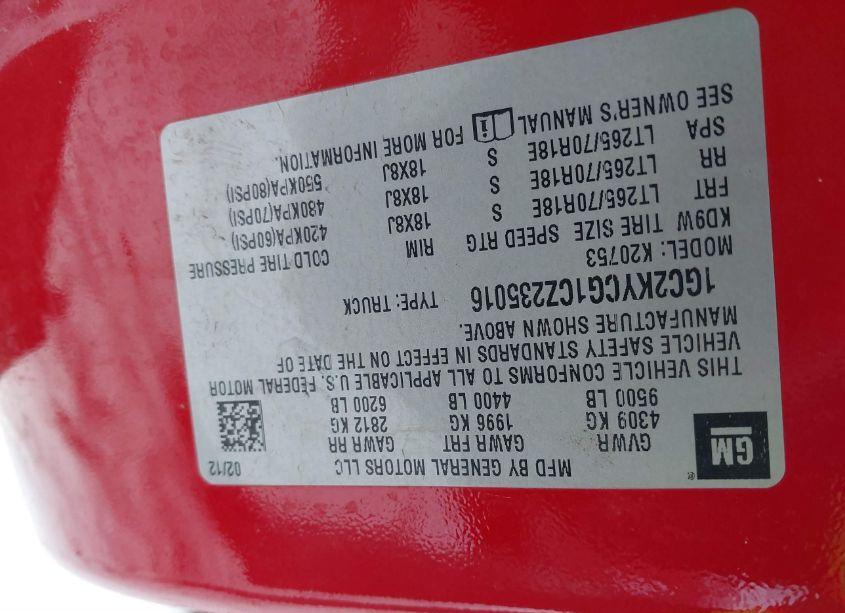 Photo 9 of 2012 Chevrolet Silverado 2500HD LTZ (VIN 1GC2KYCG1CZ235016)