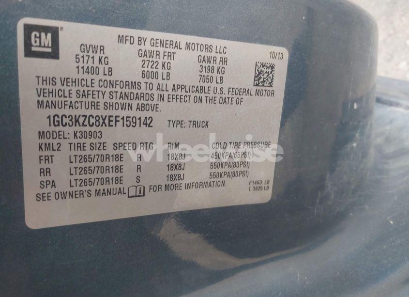 Photo 8 of 2014 Chevrolet Silverado 3500HD WORK TRUCK (VIN 1GC3KZC8XEF159142)