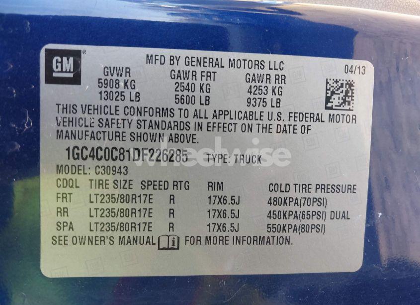 Photo 8 of 2013 Chevrolet Silverado 3500HD LT (VIN 1GC4C0C81DF226285)
