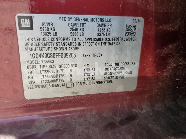 Photo 6 of 2015 CHEVROLET SILVERADO K3500 LTZ (VIN 1GC4K0C80FF509203)