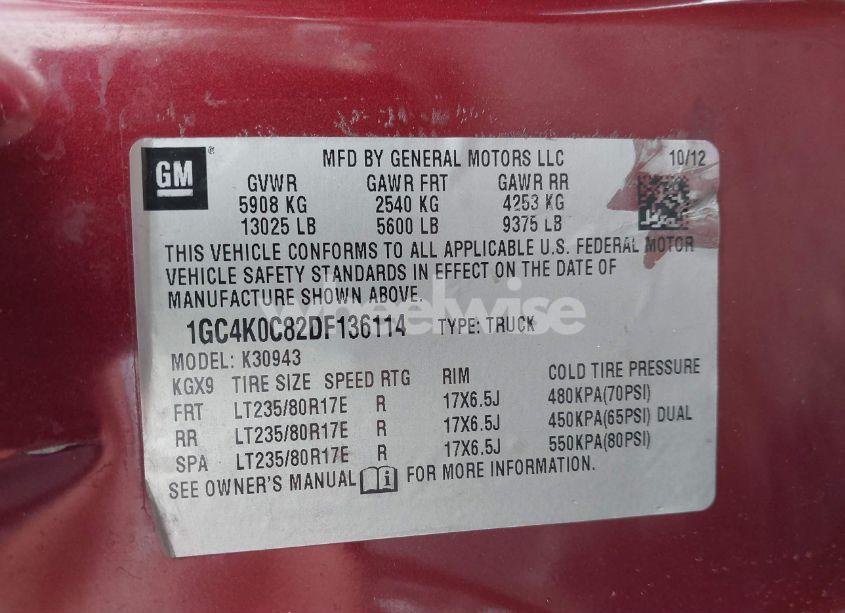 Photo 8 of 2013 Chevrolet Silverado 3500HD LT (VIN 1GC4K0C82DF136114)