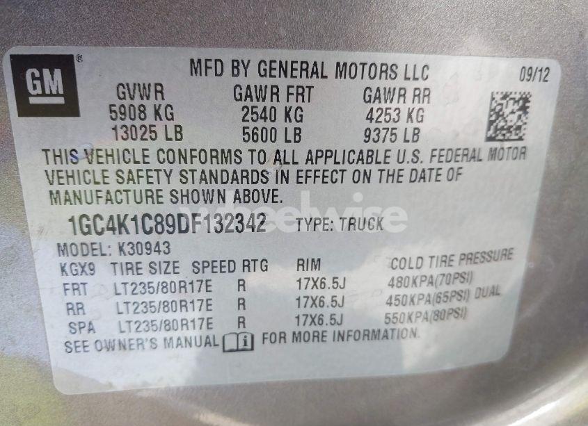 Photo 8 of 2013 Chevrolet Silverado 3500HD LTZ (VIN 1GC4K1C89DF132342)