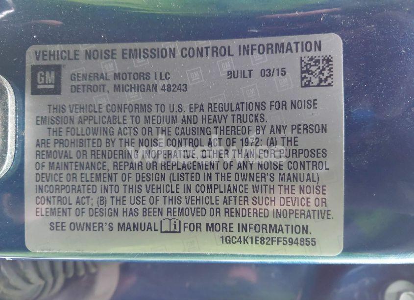 Photo 8 of 2015 Chevrolet Silverado 3500HD HIGH COUNTRY (VIN 1GC4K1E82FF594855)