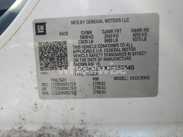 Photo 6 of 2018 CHEVROLET SILVERADO K3500 HIGH COUNTRY (VIN 1GC4K1EYXJF259545)