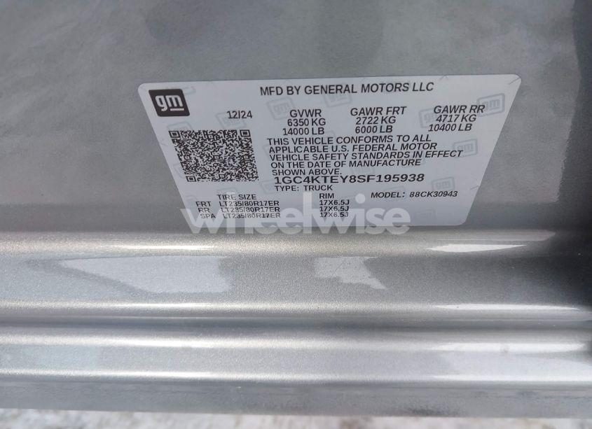 Photo 8 of 2025 Chevrolet Silverado 3500HD 4WD LONG BED LT (VIN 1GC4KTEY8SF195938)