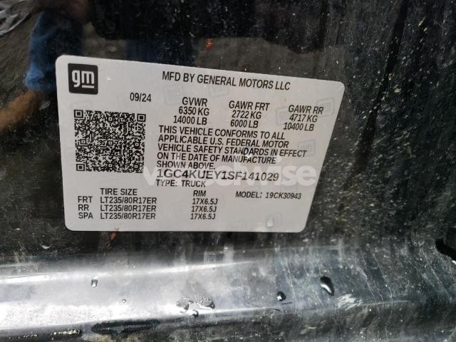 2025 CHEVROLET SILVERADO K3500 LTZ (VIN 1GC4KUEY1SF141029) main photo